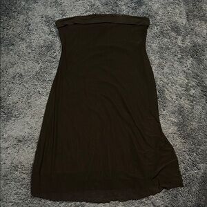 SHEIN Strapless Dress in Black